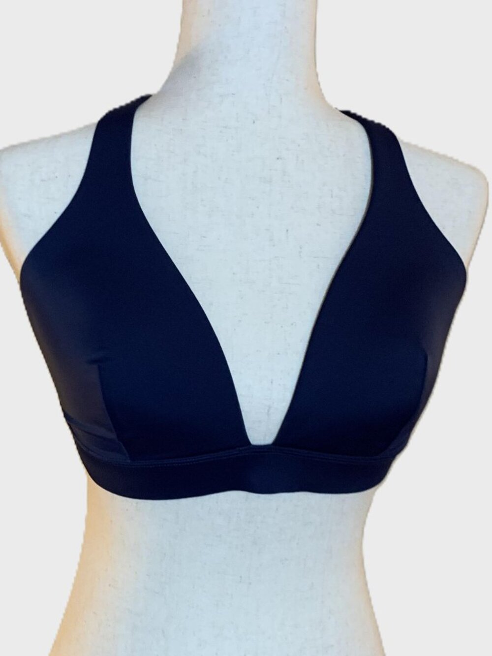 The Fold Navy Convertible Bikini Top – Deep Plunge Cross-Back AU 12DD/34DD